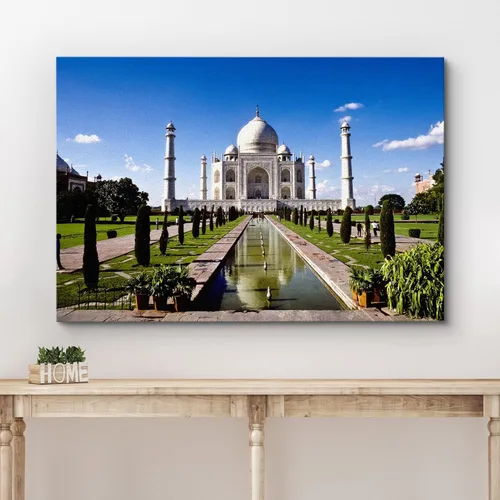 Miniatura 3 de wall26 Lienzo impreso para pared, hito del Taj Mahal en Agra, India, arquitectura y mapas, fotografía de edificios, arte moderno, escénico