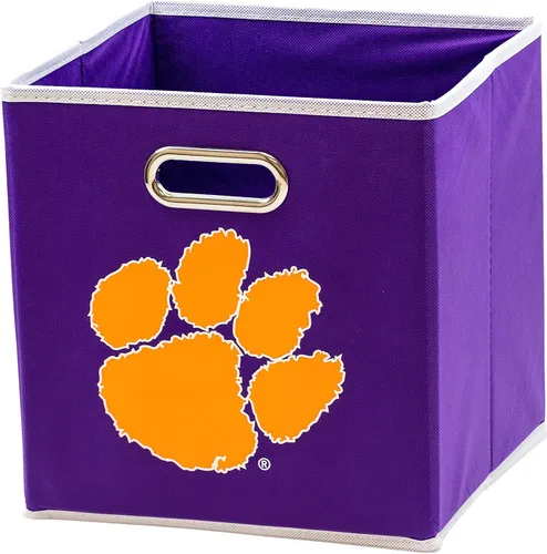 Miniatura 38 de Franklin Sports Cubos de almacenamiento de tela del equipo universitario de la NCAA hechos para adaptarse a organizadores de almacenamiento