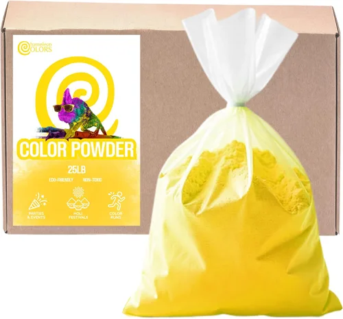 Miniatura 9 de Chameleon Colors Polvo de color de 25 libras, 1 paquete, color aguamarina vibrante, para 15-20 personas, apto para niños, no tóxico y sin gluten