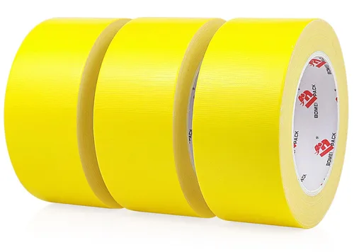 Miniatura 9 de Cinta adhesiva amarilla pesada, 9 mil de grosor, 2 pulgadas x 30 yardas, fuerte resistencia industrial, flexible, sin residuos, impermeable
