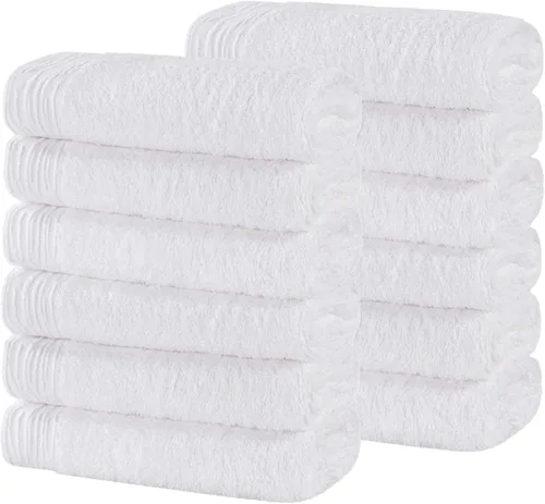 Miniatura 49 de Superior Rayon - Juego de toallas de 12 piezas de mezcla de bambú, de secado rápido, artículos esenciales para el baño, ducha, spa, toallas