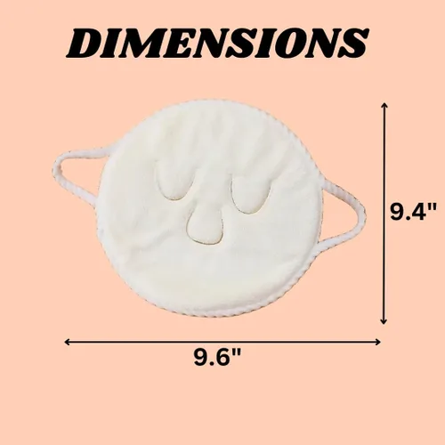 Miniatura 5 de SEDLAV Toalla facial de compresión caliente de doble capa – Toalla facial reutilizable de forro polar coral para limpieza profunda, vaporizador
