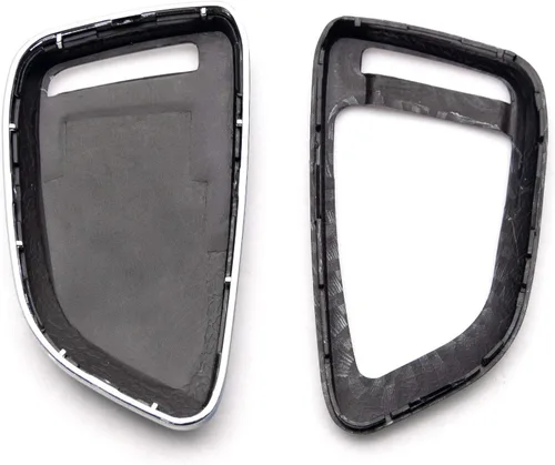 Miniatura 6 de x xotic tech Carcasa para llavero con patrón de fibra de carbono, color negro brillante, compatible con BMW 1 2 5 7 M Series X1 X3 X4 X5 X6 X7 Z4 M3