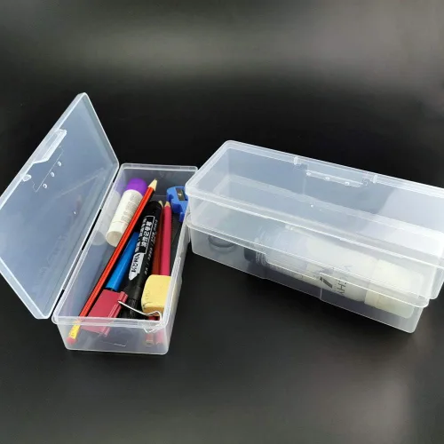 Miniatura 5 de Organizador de viaje para cosméticos de maquillaje, caja de lápices para brochas de papelería, píldoras, suplementos, portátil, 7.3 x 2.8 x 1.4