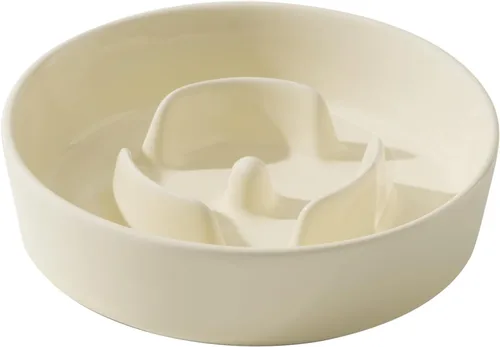 Havniva Tazón de cerámica de 0.9 tazas para perros de alimentación lenta para perros pequeños, comedero para mascotas de 6.1 pulgadas de 1 x