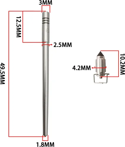 Miniatura 5 de Kit de reparación de carburador EN125 apto para GS125 GZ125HS GN125H EN125 motocicleta Mikuni Carburador Configuración de válvula de mariposa