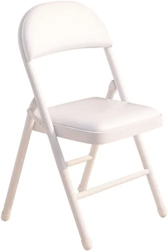 Miniatura 11 de Folding Chairs Silla de escritorio acolchada de poliuretano para muebles, silla de camping, silla de descanso plegable con marco de metal