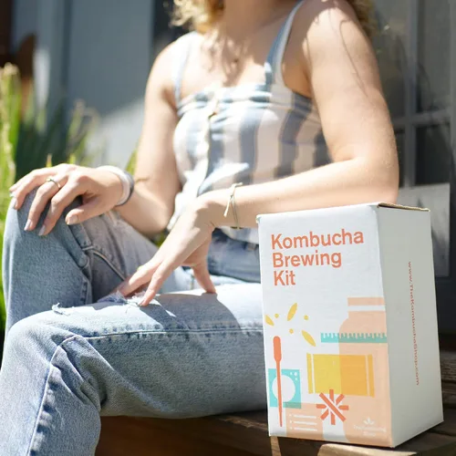 Miniatura 2 de The Kombucha Shop Kit de inicio de kombucha orgánico – El kit de preparación de 1 galón incluye todos los elementos esenciales necesarios