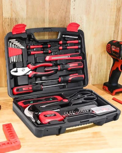 Miniatura 4 de KingTool Kit de herramientas de reparación para el hogar - 149 piezas, juego básico de herramientas de reparación para el hogar, juego