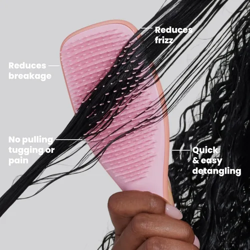 Miniatura 4 de Tangle Teezer Ultimate Detangler - Cepillo desenredante para cabello rizado, cepillo seco y húmedo, reduce el encrespamiento y la rotura, para tipos