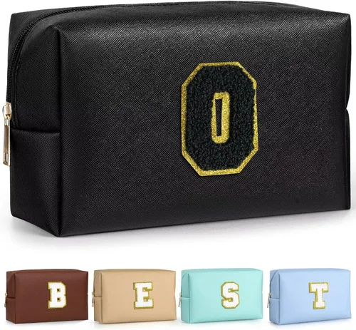Miniatura 91 de TOPEAST - Bolso de maquillaje para mujer, G Blanco nacarado-rosa