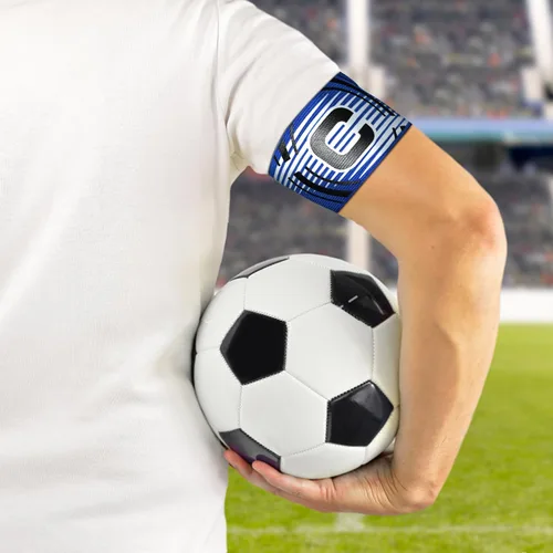Miniatura 7 de Sports Captain C Armband - Brazalete elástico unisex para capitán de fútbol, ajustable, para jugadores de fútbol al aire libre, para jóvenes