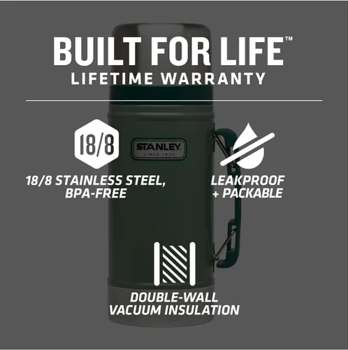 Miniatura 2 de Stanley Aislamiento al vacío legendario Hammertone Green
