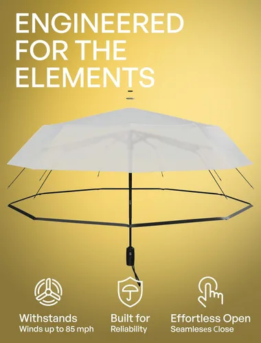 Miniatura 80 de REPEL Windproof Travel Umbrella - Compact & Withstands Winds up to 85MPH , Strongest Premium Auto Folding Umbrella for Rain and Sun - Durable, Light