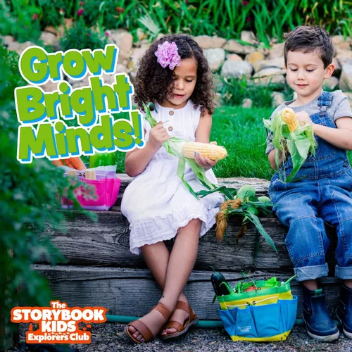 Miniatura 6 de Juego de jardinería para niños – El kit de jardinería para niños pequeños incluye regadera para niños, pala, rastrillo, estacas para plantas, Azul