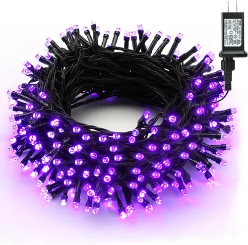 Miniatura 19 de Brizled - Luces inteligentes para árbol de Navidad, 20 metros / 66 pies, 200 luces LED que cambian de color, control por aplicación y voz, Rojo
