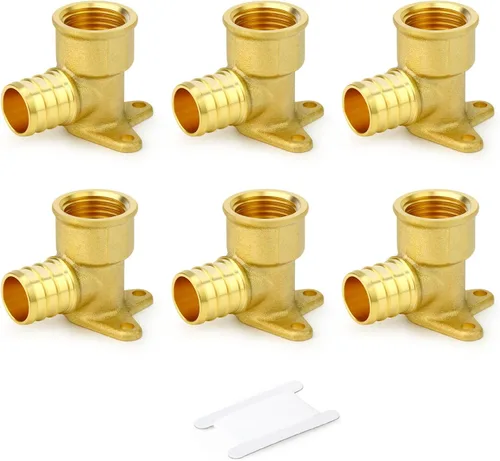 Miniatura 26 de GASHER 10 piezas sin plomo latón 1 "acoplamiento Pex, accesorios Pex de 1 pulgada para tubería Pex