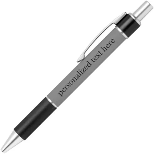 Miniatura 26 de Bolígrafo personalizado – Nombre o mensaje personalizado – Colores o impresiones – Regalo de papelería, suministros para la escuela de negocios