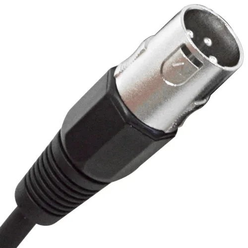 Miniatura 2 de Seismic Audio - SATRXL-M2 - Cable de conexión XLR negro de 2 pies macho a 1/4" TRS