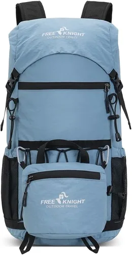 Miniatura 13 de Bseash Mochila de senderismo ligera de 30 L, bolsa de viaje impermeable para deportes al aire libre, mochila para ciclismo, escalada, esquí (caqui)