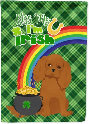 Miniatura 160 de Caroline's Treasures WDK4731GF - Bandera decorativa para jardín del día de San Patricio, color negro y tostado, Airedale Terrier, para jardín