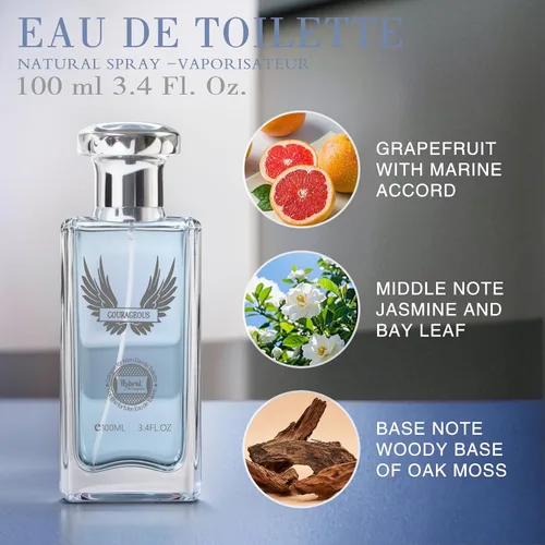 Miniatura 3 de Hybrid & Company Hombres 2 Pcs Courageous Into Infinity Eau De Perfum Vaporisateur Natural Spray