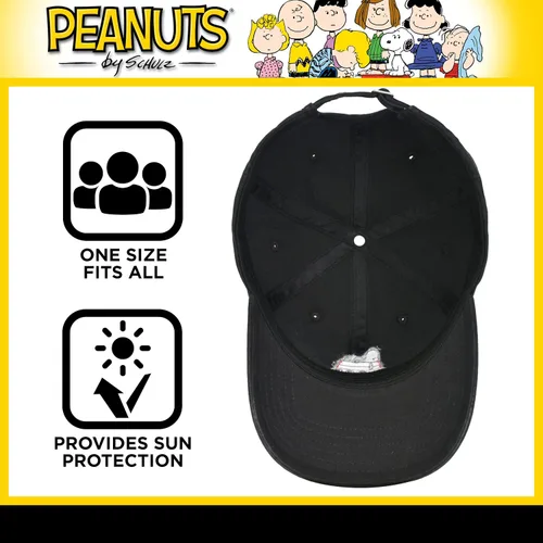 Miniatura 6 de Concept One Peanuts Snoopy Dad Hat Adult Adjustable Baseball Cap with Curved Brim