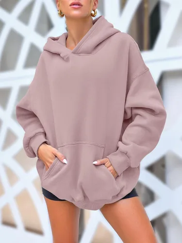 Miniatura 62 de AUTOMET Sudaderas de gran tamaño con capucha de forro polar para mujer, camisas de manga larga, sudaderas con bolsillo para otoño 2025