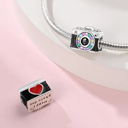 Miniatura 15 de LNQOBU Happy Life - Colgante para pulseras de abalorios, plata de ley 925 para mujer (con un espaciador de cuentas)