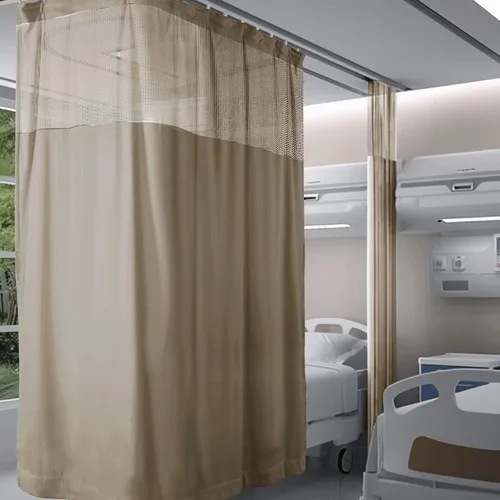 Miniatura 22 de Fcosie Cortinas divisoras de habitación de hospital con ganchos planos para cubículo, pantalla de privacidad para hospital, clínica médica