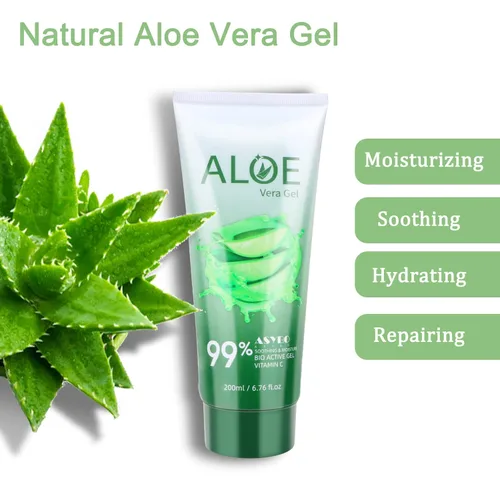 Miniatura 4 de Gel de aloe vera de 200 x 0.1 fl oz, 99% orgánico puro aloe vera hidratante facial y corporal, crema de aloe natural para piel seca, quemaduras