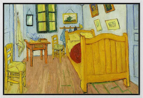 Miniatura 43 de Van Gogh - Lienzo con diseño giclée de olivos con cielo amarillo y sol, arte de pared de galería, estirado y enmarcado, listo para colgar, 24 x 36