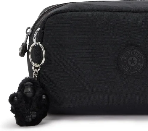 Miniatura 6 de Kipling Gleam - Bolsa de cosméticos de peltre metálico para mujer, Negro (Black Noir)