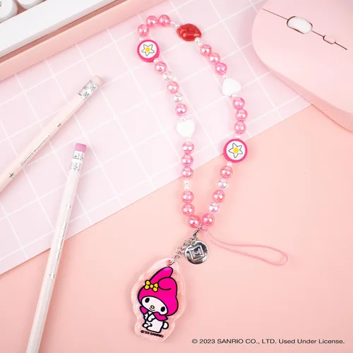 Miniatura 3 de iFace My Melody - Correa de muñeca con cuentas + funda con mosquetón My Melody Figure AirPods de 3ª