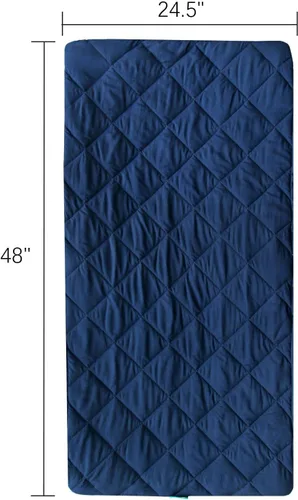 Miniatura 6 de Sábana para Regalo My Cuna Cama portátil para niños pequeños, cuna de viaje Joovy (solo sábana, cama no incluida), funda acolchada para cuna de Azul