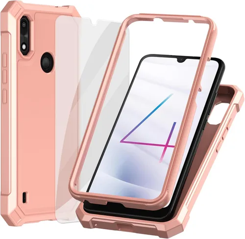 Miniatura 11 de Ailiber Funda para teléfono celular Gabb Phone 4, protector de pantalla Gabb Phone 4, protector de doble capa, parachoques de TPU en esquina a Azul