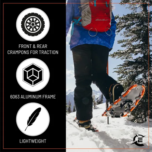 Miniatura 2 de Cascade Mountain Tech Lightweight Aluminum Frame Snowshoe Set