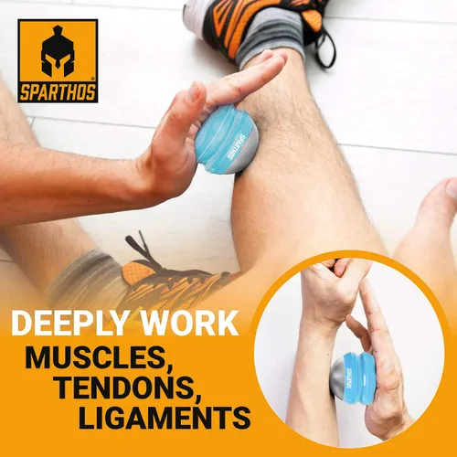 Miniatura 3 de Sparthos Bola de rodillo de masaje frío – Masajeador de criosfera fitness – Copas de masaje de hielo Cryo Cryocup – para músculos, cara, músculos