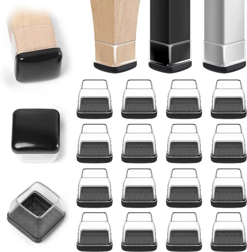 Miniatura 10 de Deslizadores de silla para suelos alfombrados, 16 piezas deslizantes redondos para muebles, protectores de patas de silla para alfombra, hacen que