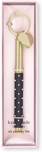 Miniatura 4 de Kate Spade New York - Llavero de bolígrafo de tinta negra con llave de metal, llavero de bolígrafo de tinta negra, punto de pin