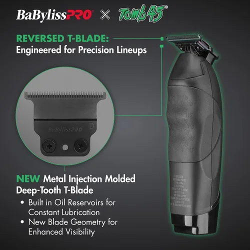 Miniatura 5 de BaBylissPRO x Tomb45 Recortadora de Pelo con Carga Inalámbrica para Hombres