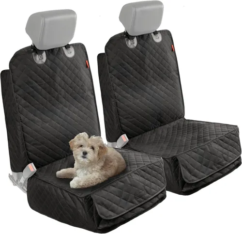 Miniatura 11 de Lusso Gear Funda de asiento de coche para perro, impermeable, antideslizante, protector de asiento trasero de automóvil, funda de asiento trasero