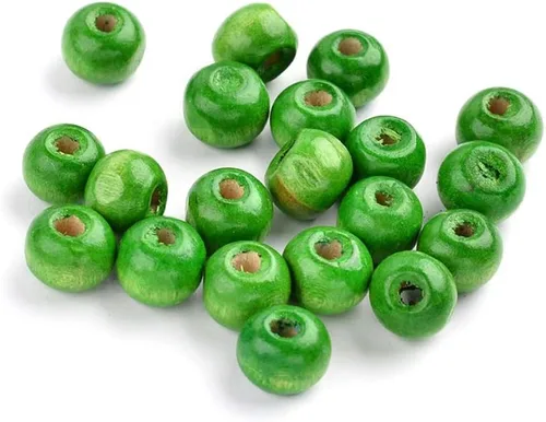 Miniatura 18 de Craftdady 200 cuentas espaciadoras redondas de madera natural negra de 0.394 pulgadas (0.394 in), cuentas sueltas para manualidades, joyería