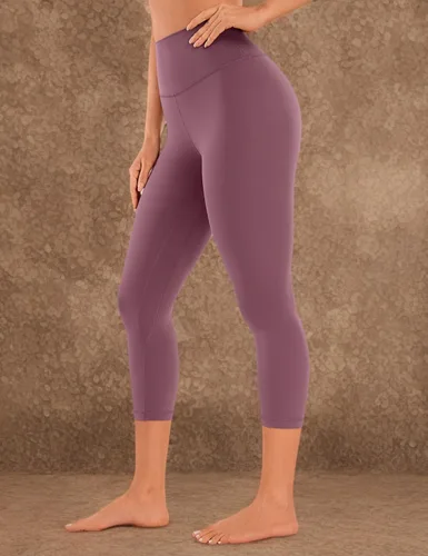 Miniatura 5 de CRZ YOGA Womens Brushed Naked Feeling Workout Capri Leggings 21"- High Waisted Gym Compression Tummy Control