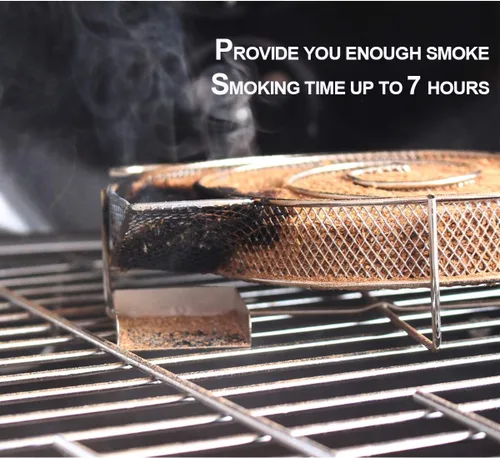 Miniatura 6 de Realcook Generador de humo frío de 8 pulgadas, ahumado en caliente o frío en cualquier parrilla de barbacoa y ahumador, perfecto para salmón