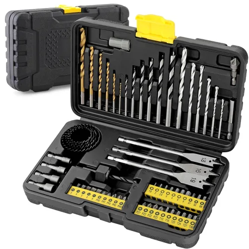 Miniatura 8 de Hi-Spec Juego de 21 piezas de sierras de agujero para madera, puntas de clavo y brocas de pala. Accesorios de herramientas de perforación DIY