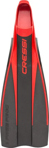 Miniatura 2 de Cressi Aletas de buceo de bolsillo para pie completo de alta resistencia Hi-Surface: Bolsillo para el pie debajo de la hoja Free Frog: Made in
