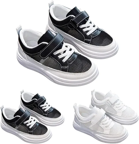 Miniatura 4 de IWIHMIV Zapatos deportivos de malla transpirable antideslizante para niños y niñas, para correr, deportes, caminar, zapatos deportivos cómodos