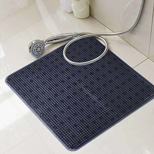 Miniatura 2 de Tapete antideslizante para bañera de 21 x 21 pulgadas, antideslizante, lavable a máquina, tapete de baño de seguridad con ventosas