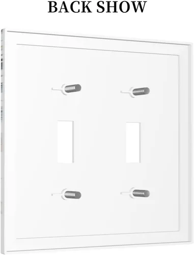 Miniatura 233 de Decorative Outlet Covers Blue Background White Cat Daisy Floral 2-Gang 1-Gang Wall Plate Single Toggle/Rocker Farmhouse Style Light Switch Covers